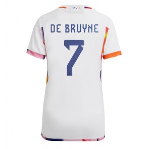Belgium Kevin De Bruyne #7 Replica Away Stadium Shirt for Women World Cup 2022 Short Sleeve
